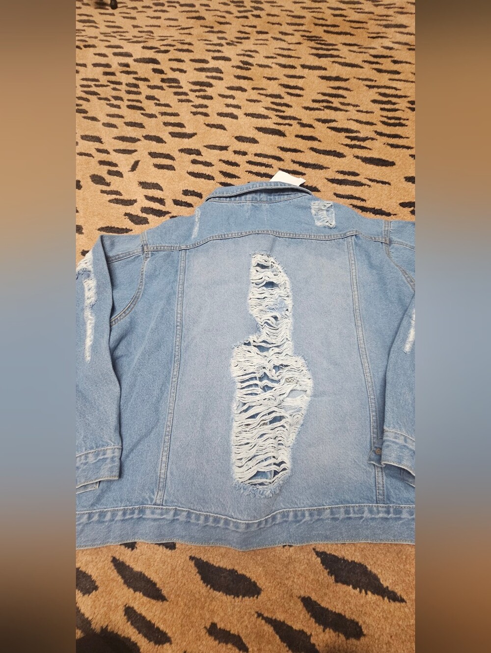 Nwt Ripped Up Jean Jacket - Picture 2 of 2